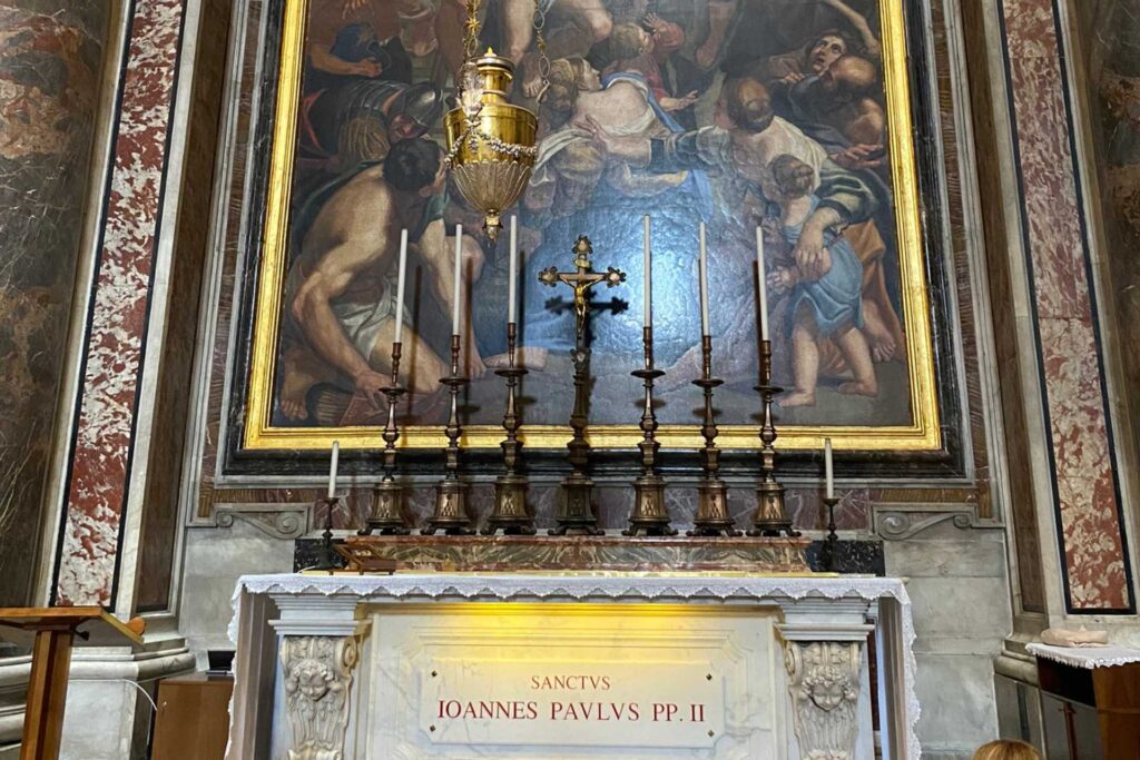 Jak zwiedzić Bazylikę św. Piotra w Watykanie — Kaplica św. Sebastiana i grób Jana Pawła II