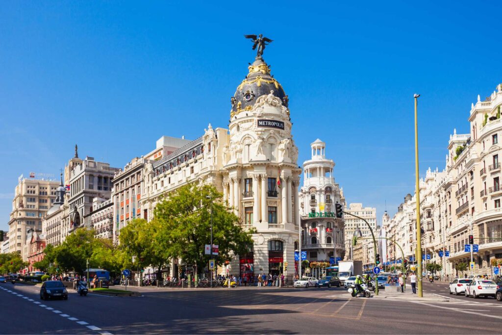 Najciekawsze atrakcje w Madrycie — Ulica Gran Vía